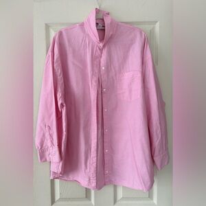 NWOT Old Navy pink The Boyfriend Shirt button down XL